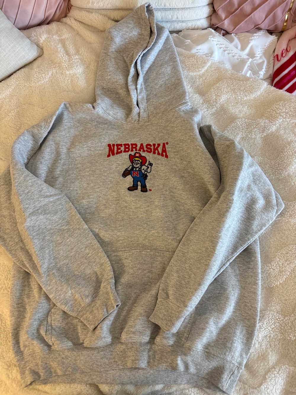 Gildan Light Grey Herbie Husker Hoodie